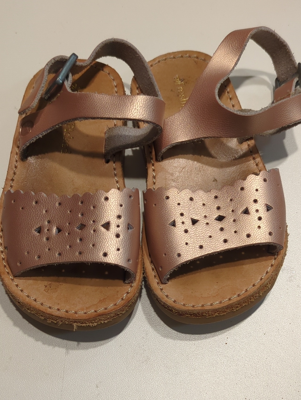 Freshly Picked Rose Gold Sandals - Size 5